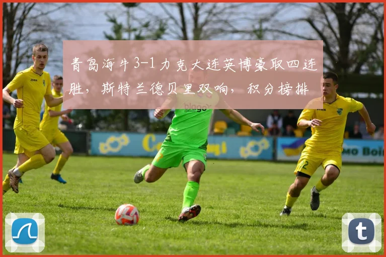 青岛海牛3-1力克大连英博豪取四连胜,斯特兰德贝里双响,积分榜排名飙升